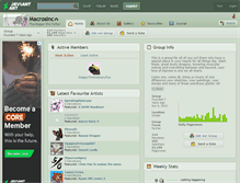 Tablet Screenshot of macrosinc.deviantart.com