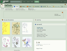 Tablet Screenshot of halfturtle.deviantart.com