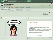 Tablet Screenshot of boredomisrandom.deviantart.com