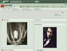 Tablet Screenshot of dah-veed.deviantart.com