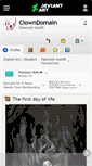 Mobile Screenshot of clowndomain.deviantart.com