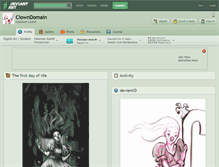 Tablet Screenshot of clowndomain.deviantart.com