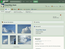 Tablet Screenshot of cloud-nine-stock.deviantart.com