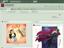 Tablet Screenshot of evilduckie227.deviantart.com