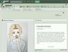 Tablet Screenshot of captscott.deviantart.com