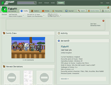Tablet Screenshot of flake91.deviantart.com