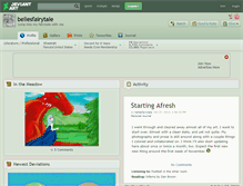 Tablet Screenshot of bellesfairytale.deviantart.com