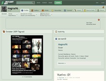Tablet Screenshot of magma96.deviantart.com