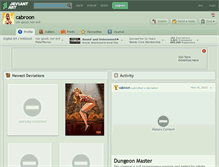 Tablet Screenshot of cabroon.deviantart.com