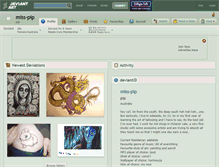 Tablet Screenshot of miss-pip.deviantart.com