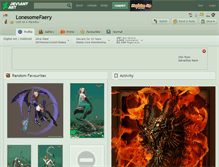 Tablet Screenshot of lonesomefaery.deviantart.com