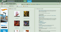 Desktop Screenshot of anime-manga-artists.deviantart.com