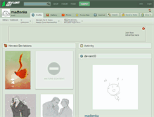 Tablet Screenshot of madtenka.deviantart.com