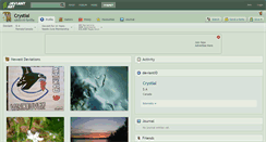 Desktop Screenshot of crystial.deviantart.com