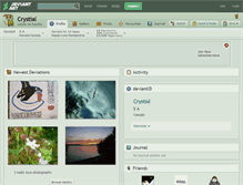 Tablet Screenshot of crystial.deviantart.com
