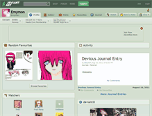 Tablet Screenshot of emymon.deviantart.com