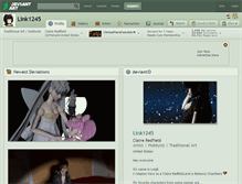 Tablet Screenshot of link1245.deviantart.com