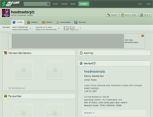 Tablet Screenshot of headmasterplz.deviantart.com