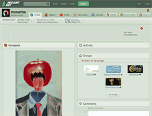 Tablet Screenshot of monariza.deviantart.com