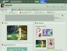 Tablet Screenshot of allichan96.deviantart.com