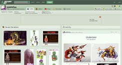 Desktop Screenshot of juliefofisss.deviantart.com