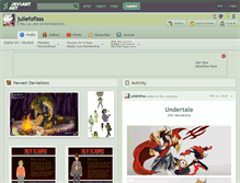 Tablet Screenshot of juliefofisss.deviantart.com