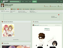 Tablet Screenshot of nekko-san97.deviantart.com