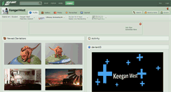 Desktop Screenshot of keeganwest.deviantart.com