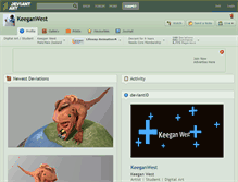 Tablet Screenshot of keeganwest.deviantart.com