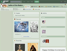 Tablet Screenshot of ladies-of-the-blade.deviantart.com