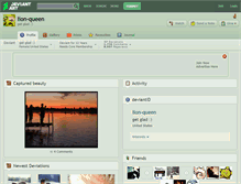 Tablet Screenshot of lion-queen.deviantart.com