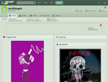 Tablet Screenshot of candidangels.deviantart.com