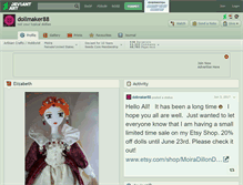 Tablet Screenshot of dollmaker88.deviantart.com