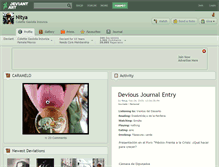 Tablet Screenshot of nitya.deviantart.com