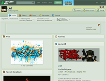 Tablet Screenshot of c4rl.deviantart.com