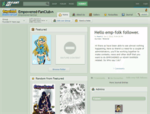 Tablet Screenshot of empowered-fanclub.deviantart.com