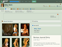 Tablet Screenshot of misty--dawn.deviantart.com