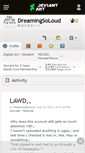 Mobile Screenshot of dreamingsoloud.deviantart.com