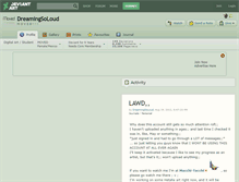 Tablet Screenshot of dreamingsoloud.deviantart.com