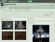 Tablet Screenshot of daemon-prince-matt.deviantart.com