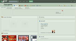 Desktop Screenshot of fluro-squirrel.deviantart.com