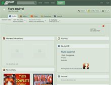 Tablet Screenshot of fluro-squirrel.deviantart.com
