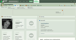 Desktop Screenshot of mourning-dove.deviantart.com
