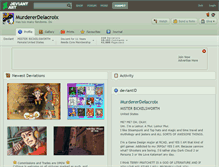 Tablet Screenshot of murdererdelacroix.deviantart.com