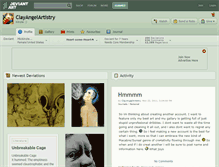 Tablet Screenshot of clayangelartistry.deviantart.com