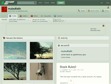 Tablet Screenshot of mutedfaith.deviantart.com