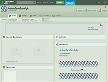 Tablet Screenshot of animefacescrollplz.deviantart.com