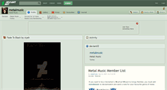 Desktop Screenshot of metalmusic.deviantart.com