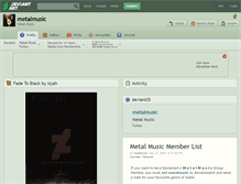 Tablet Screenshot of metalmusic.deviantart.com