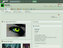 Tablet Screenshot of kayoubi.deviantart.com